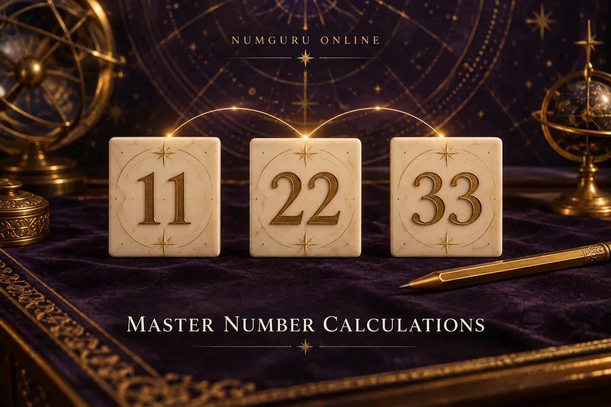 How to Calculate Master Numbers 11, 22 and 33 in Numerology